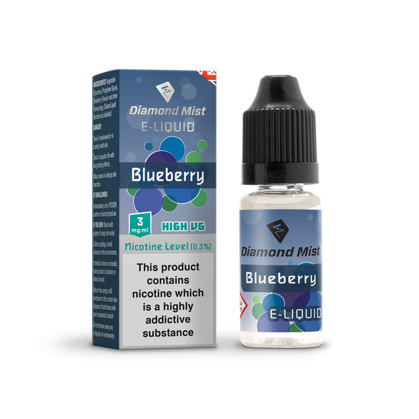 Diamond Mist Blueberry 3mg E-Liquid