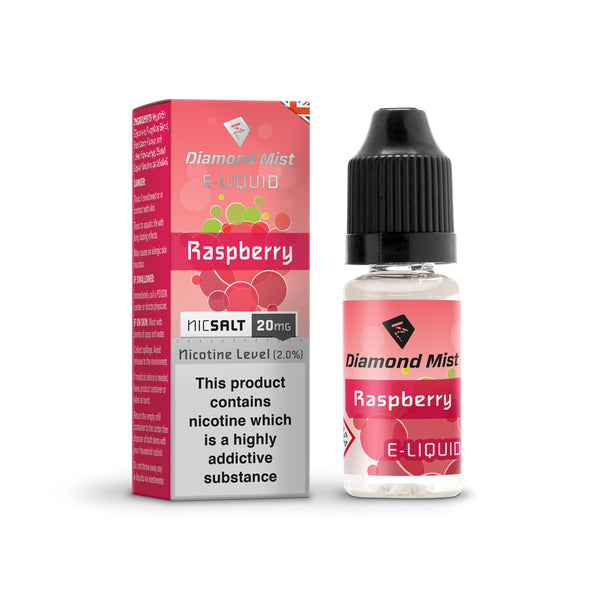 Diamond Mist Raspberry 10mg Nic Salt E-Liquid