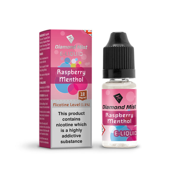 RASPBERRY MENTHOL 18mg Diamond Mist E-liquid 10ml Diamond Mist E-Liquid RASPBERRY MENTHOL 18mg Diamond Mist E-liquid 10ml Diamond Mist E-Liquid